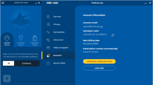 HMA Pro 6.1.260 Crack VPN + Activation Code (for Android) Download 2023
